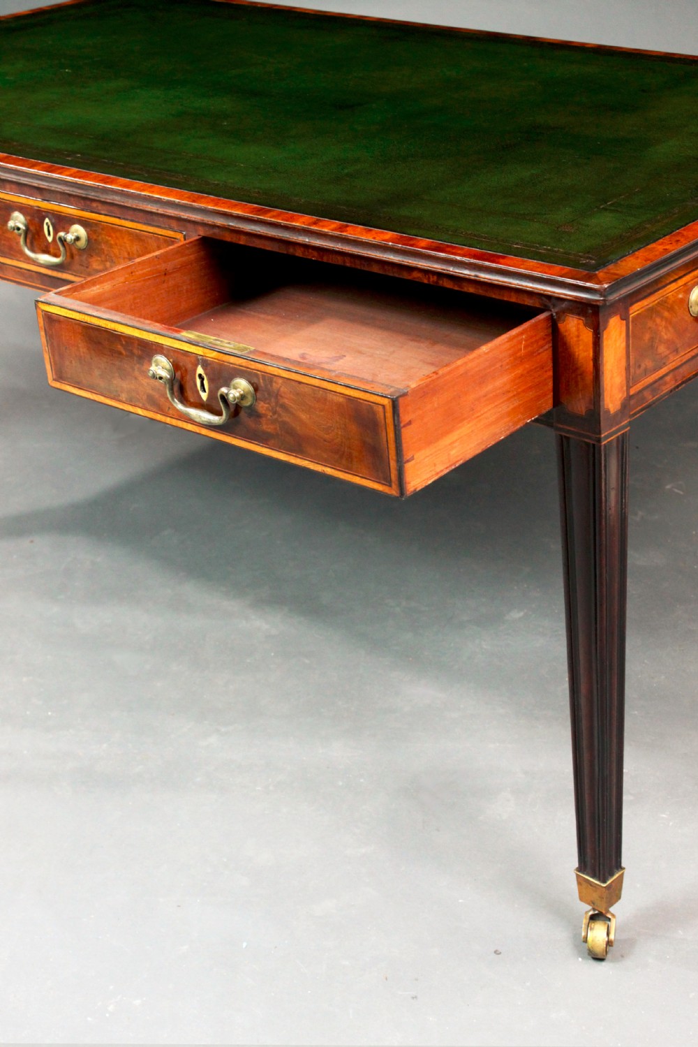 Georgian mahogany writing table View VII