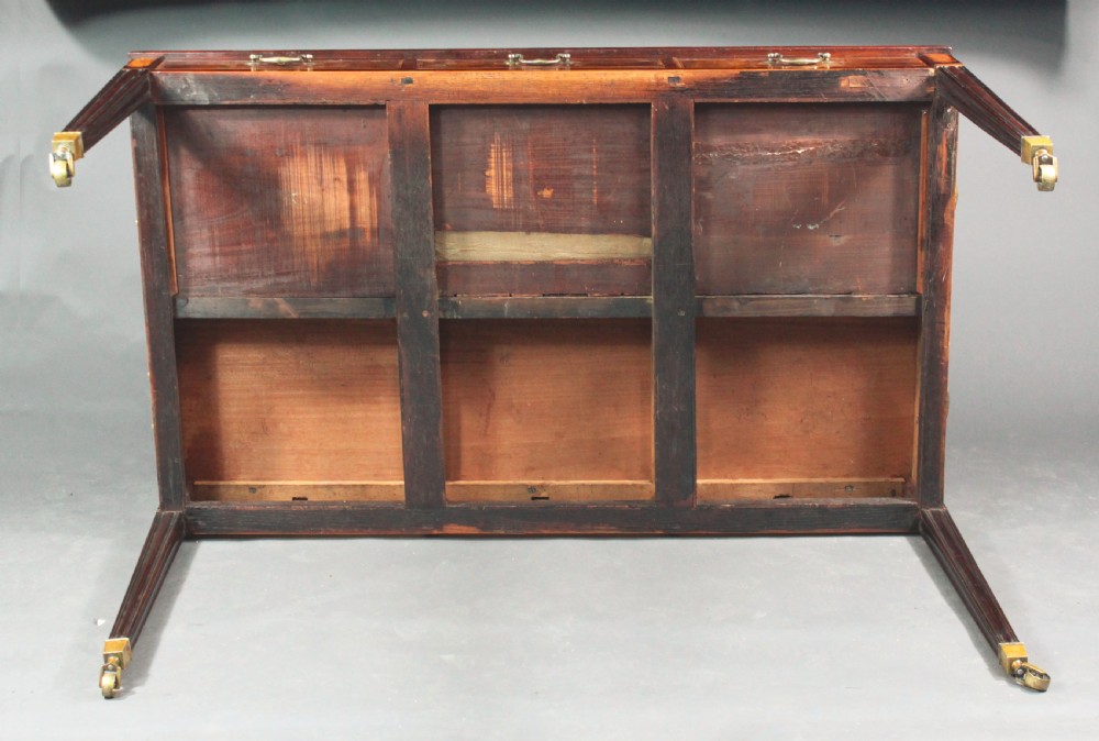 Georgian mahogany writing table View VIII