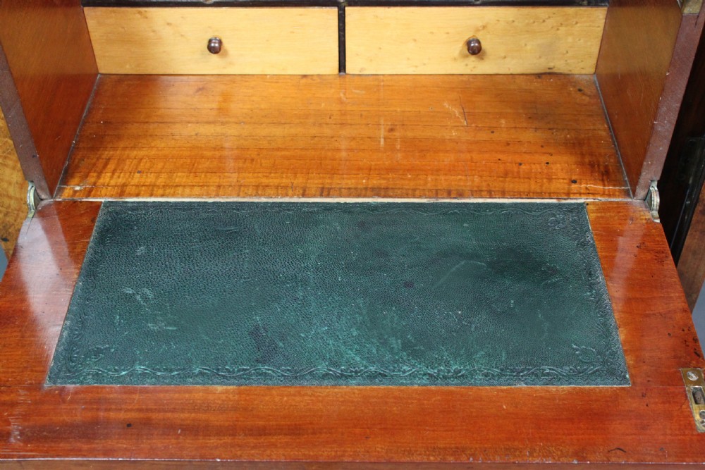 Victorian Burr Walnut Secretaire Wellington Chest View VII