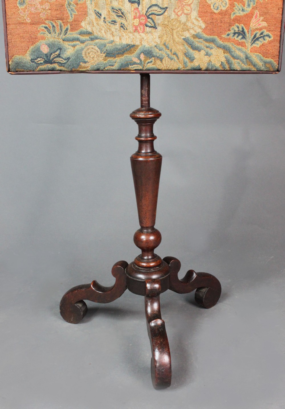 Queen Anne Walnut Fire Screen View IV