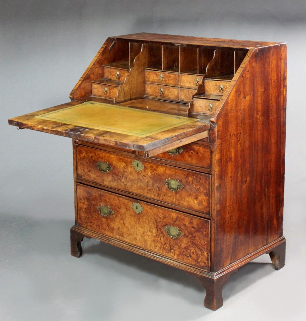 Burr Ash Veneered Bureau View II