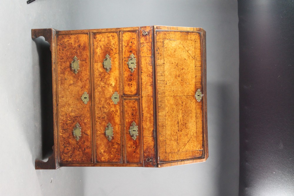 Burr Ash Veneered Bureau View III