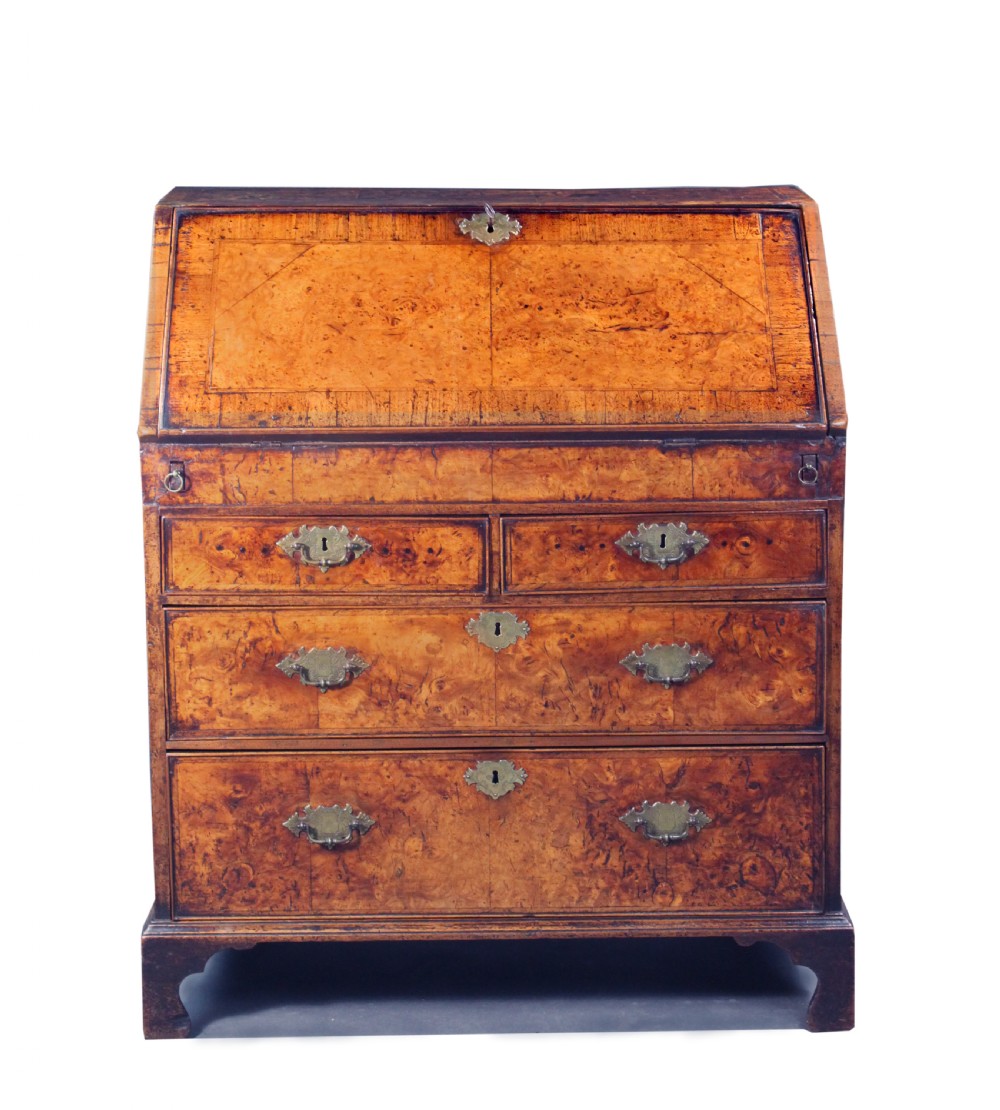 Burr Ash Veneered Bureau View IV