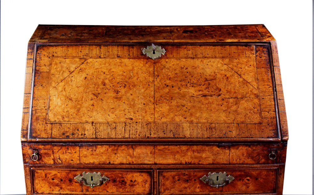 Burr Ash Veneered Bureau View V