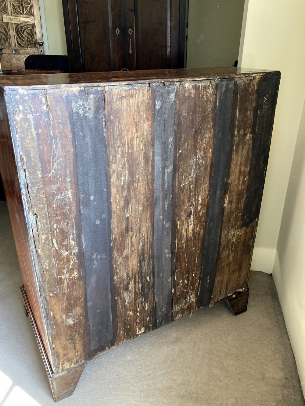 Burr Ash Veneered Bureau View VIII