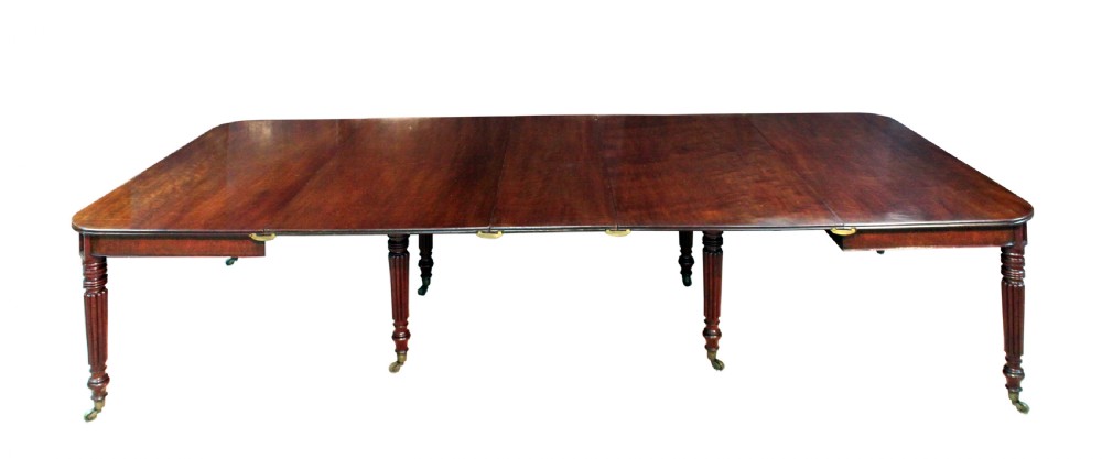 Regency Mahogany Extending Dining Table Attributed to Gillows of Lancaster View II