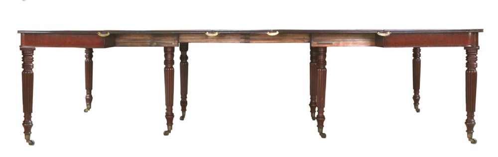 Regency Mahogany Extending Dining Table Attributed to Gillows of Lancaster View III