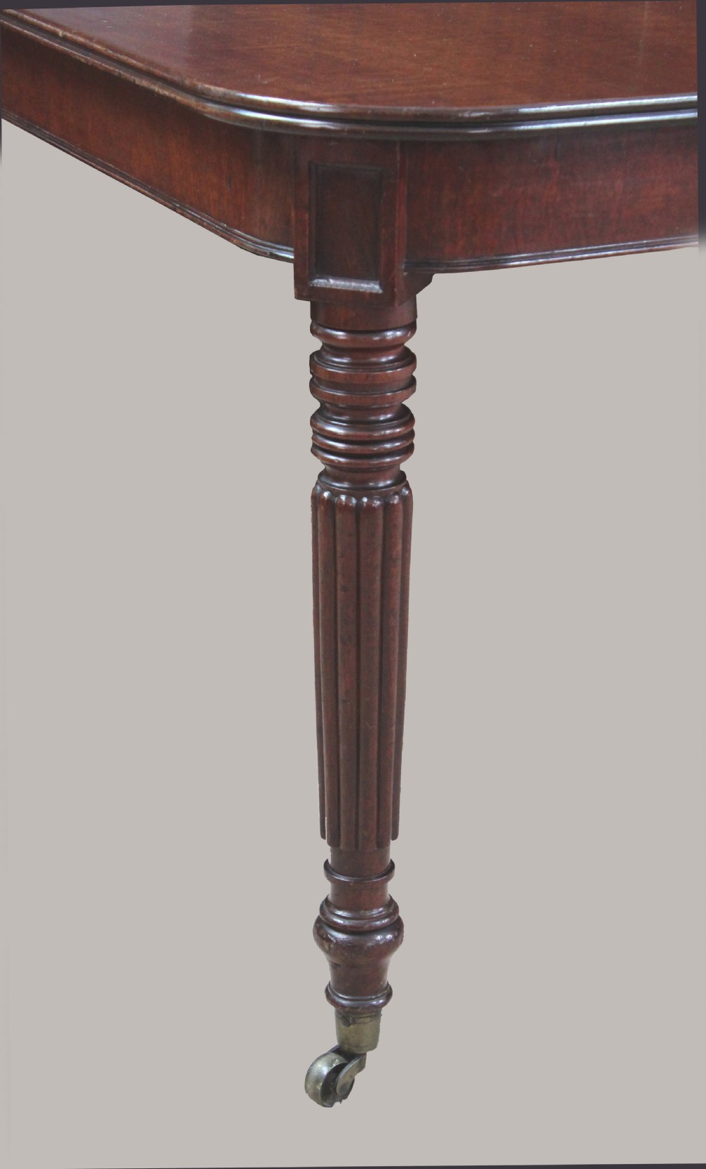 Regency Mahogany Extending Dining Table Attributed to Gillows of Lancaster View V