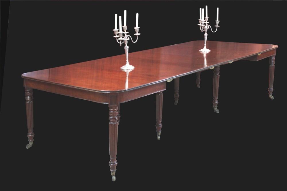 Regency Mahogany Extending Dining Table Attributed to Gillows of Lancaster View VIII