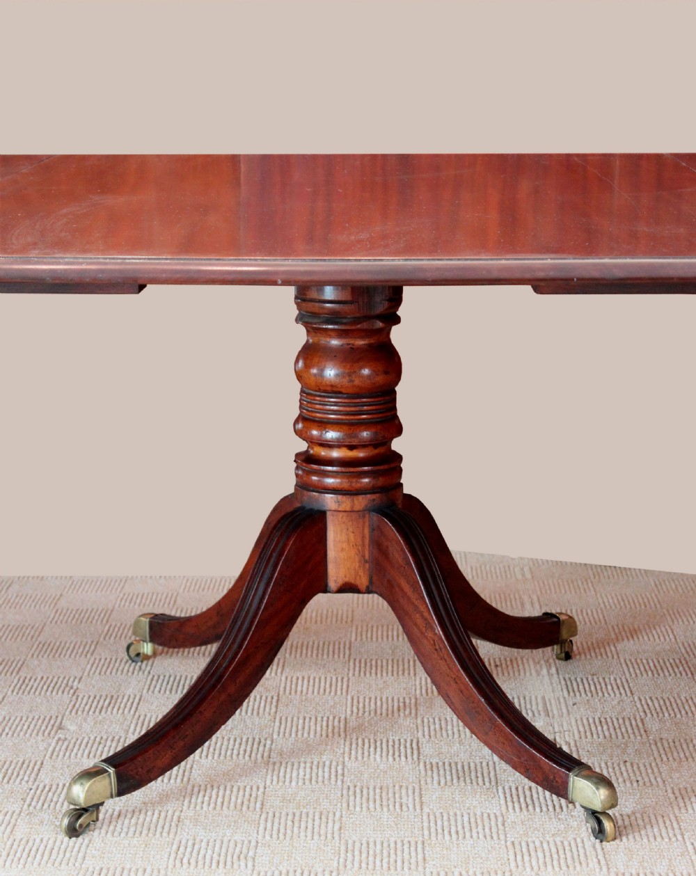 Regency three pillar mahogany table View V