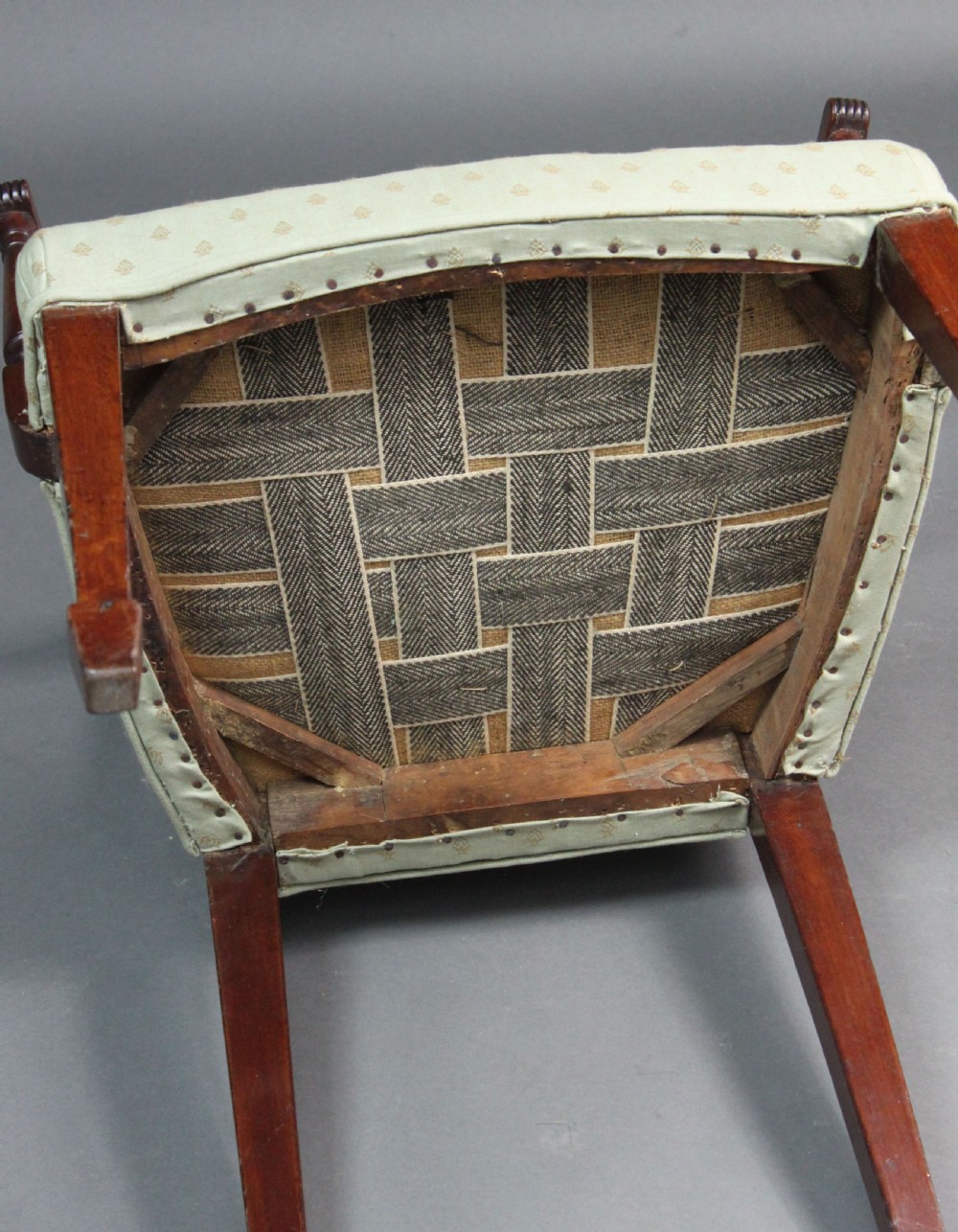 Georgian Set of Eight Sheraton Period Mahogany Dining Chairs View VIII