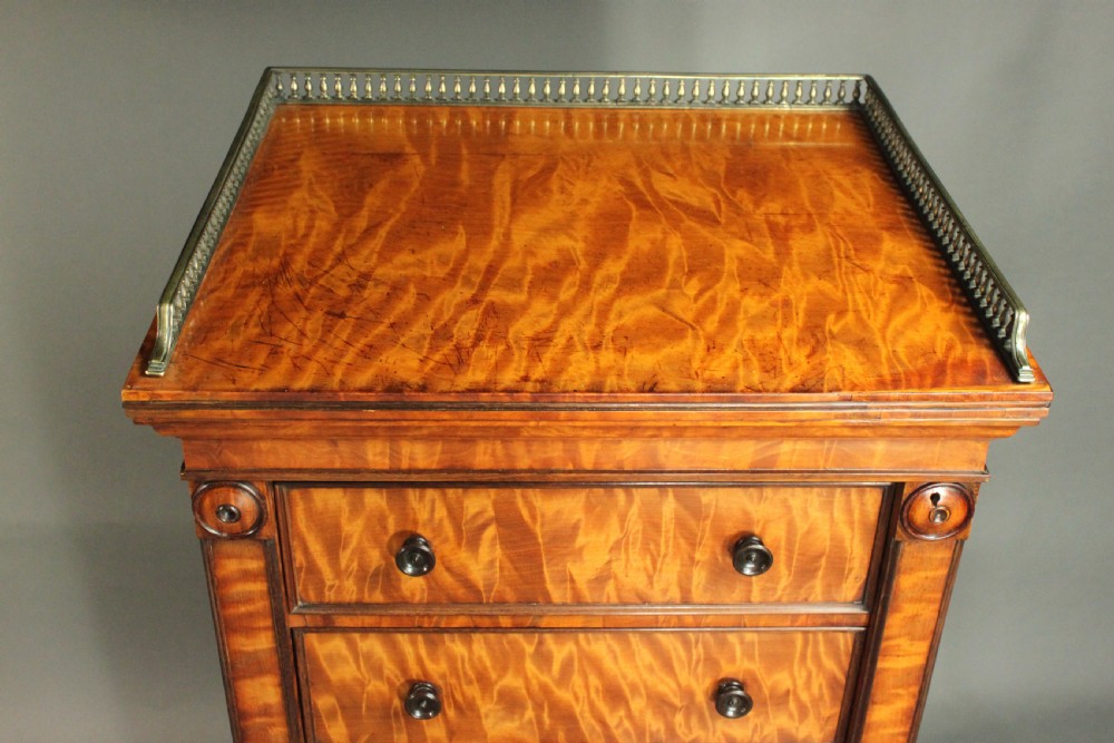 Antique Satinwood Wellington Chest View III