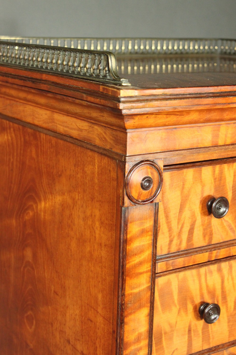 Antique Satinwood Wellington Chest View IV