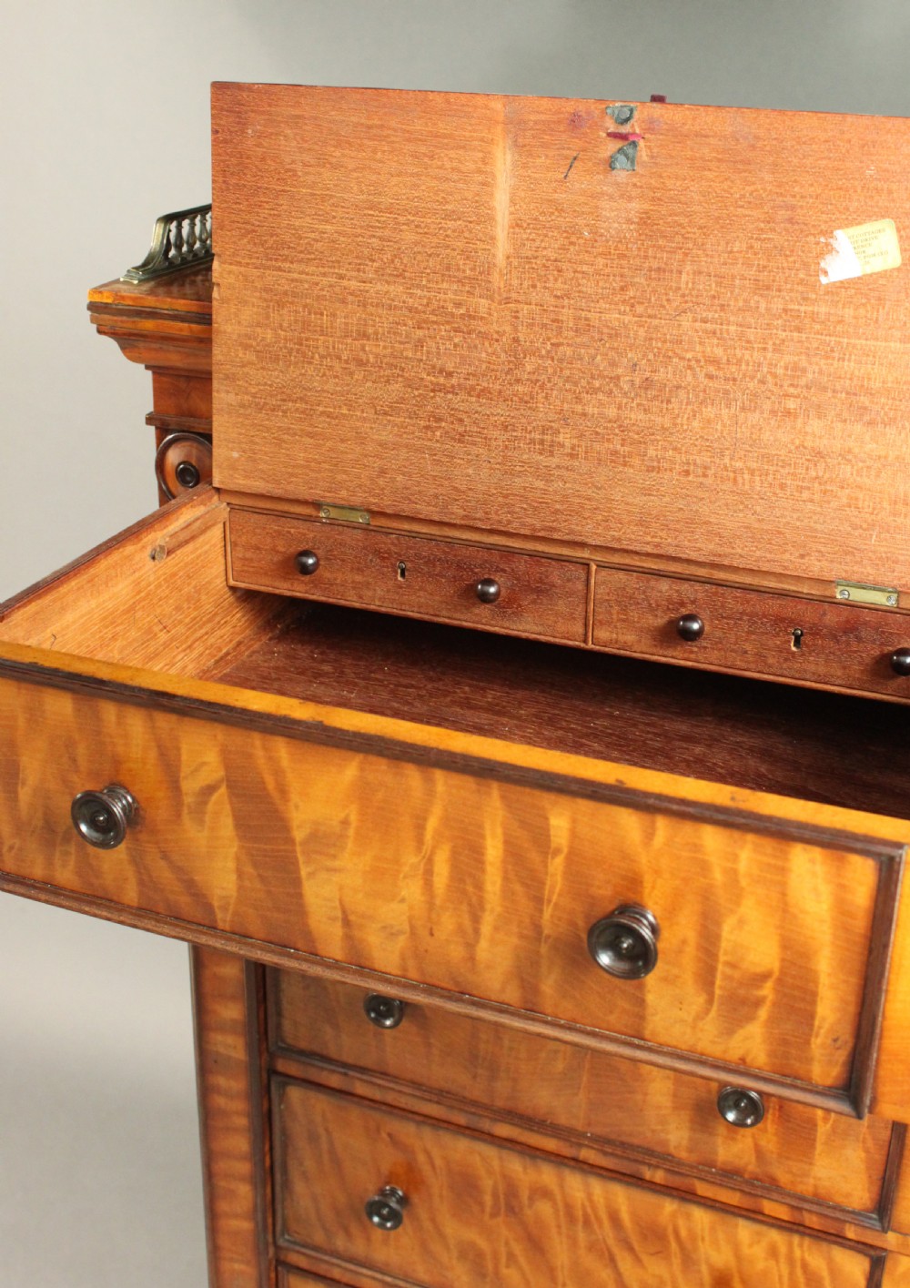 Antique Satinwood Wellington Chest View VI