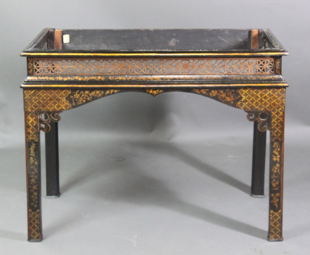 A William and Mary Black Lacquer Cabinet on Stand View VI