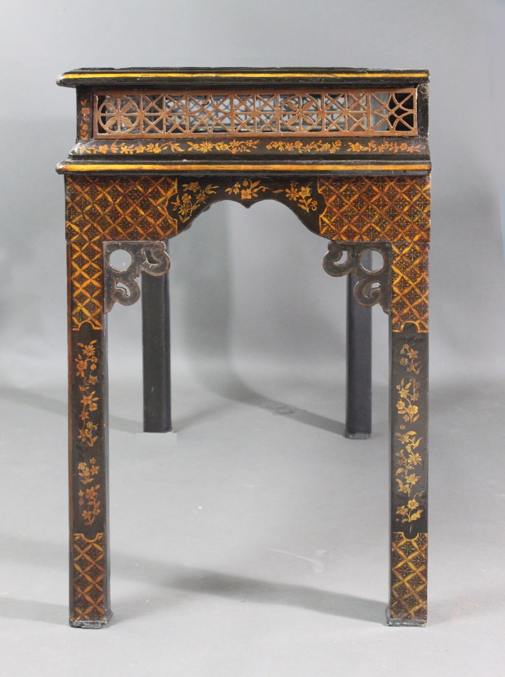 A William and Mary Black Lacquer Cabinet on Stand View VII