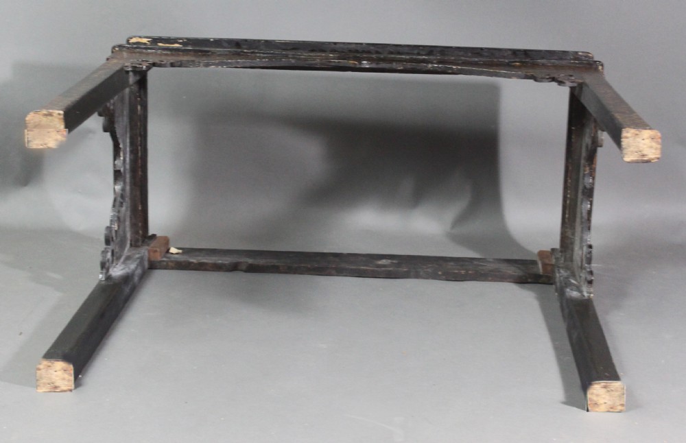 A William and Mary Black Lacquer Cabinet on Stand View XIV