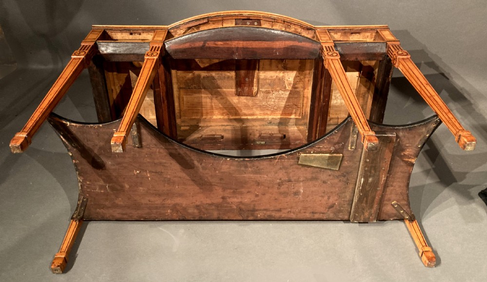 George III satinwood cabinet in the manner of Thomas Sheraton View XV