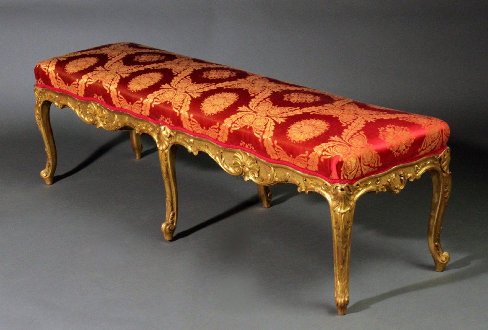 Louis XVI style Giltwood Stool View II
