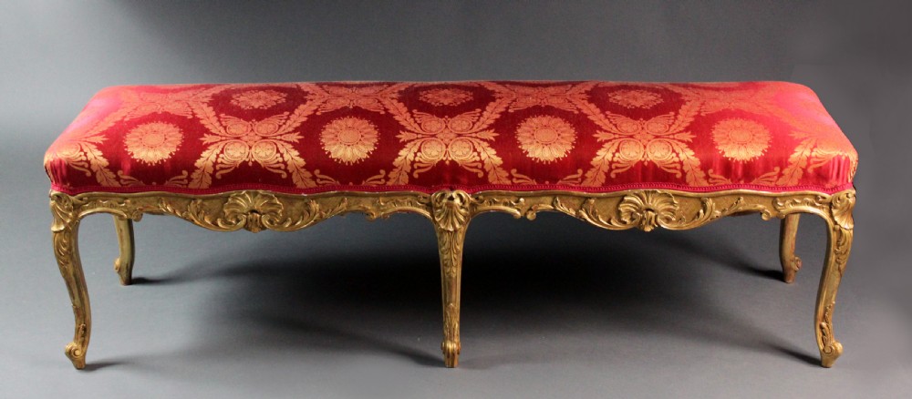 Louis XVI style Giltwood Stool View III