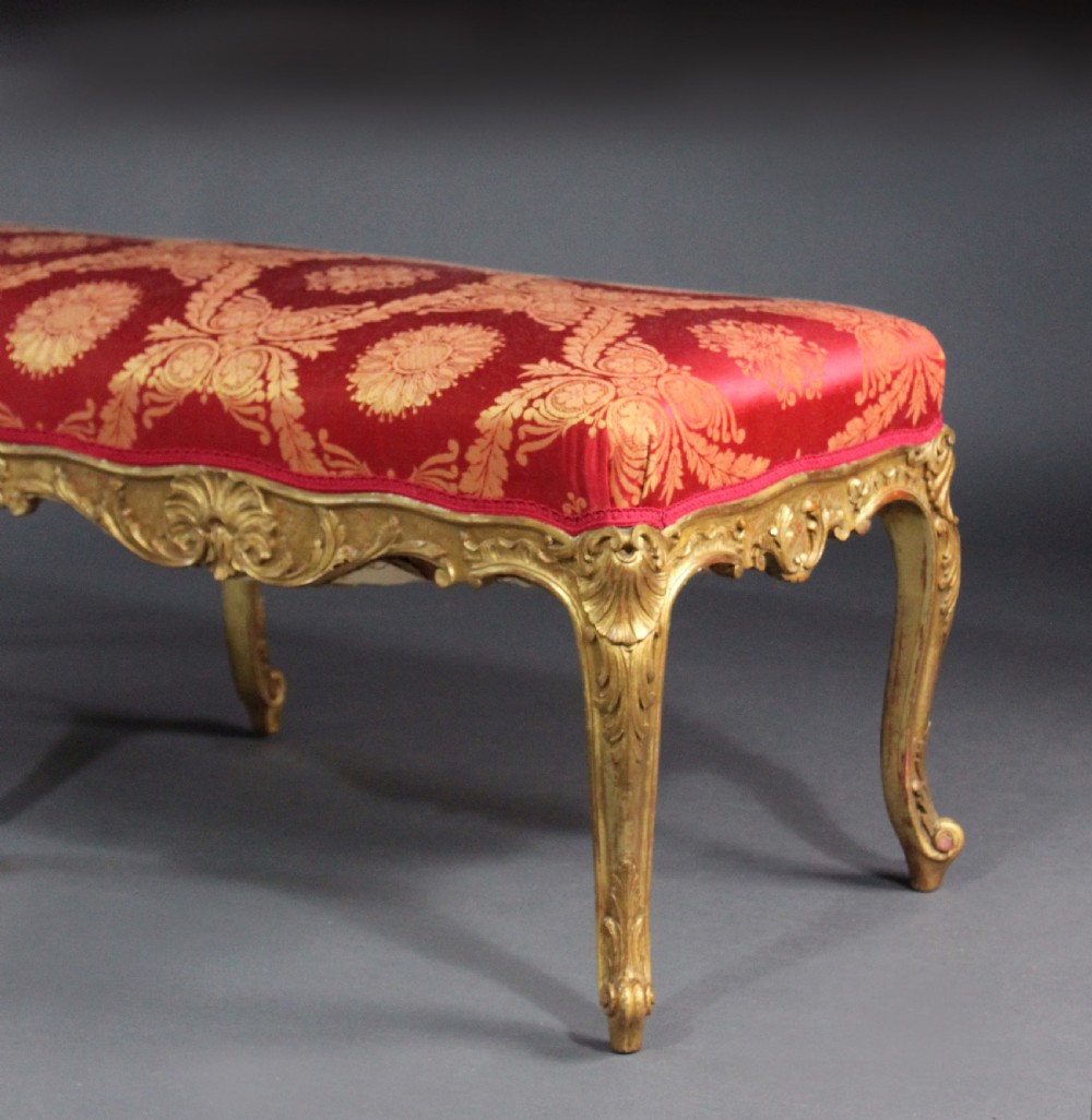 Louis XVI style Giltwood Stool View IV