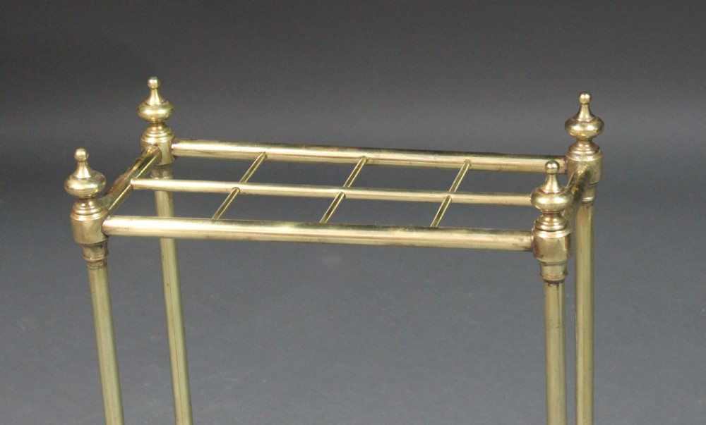 Victorian brass umbrella stand View IV