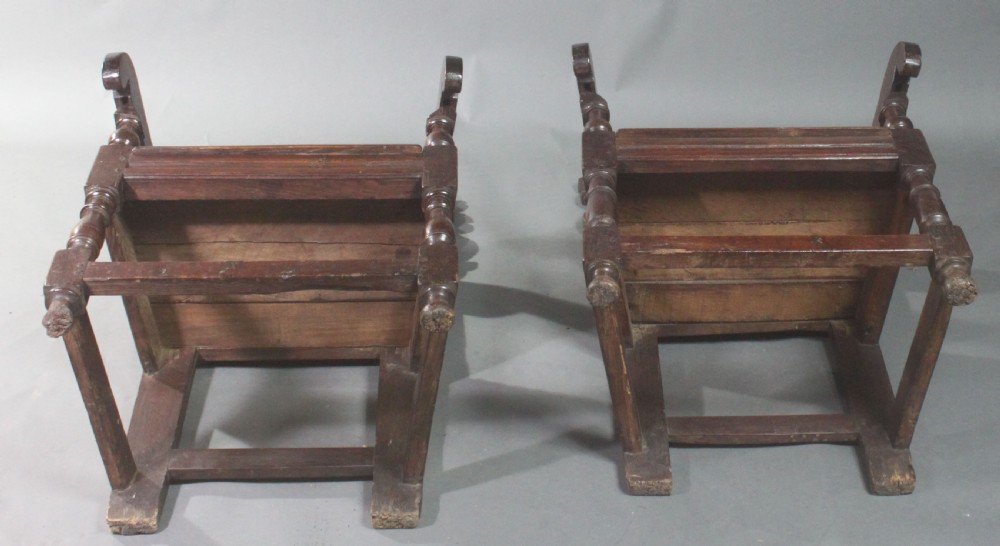 Pair of Oak Wainscot Chairs View IX