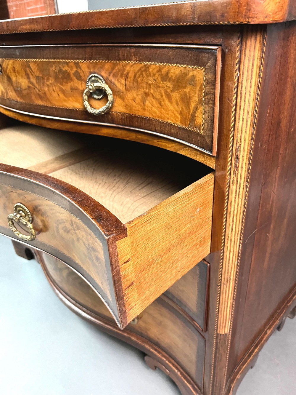 Georgian Mahogany Serpentine Chest View III