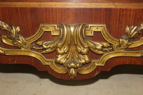 ABSOLUTELY FABULOUS QUALITY MAHOGANY AND ORMOLU MOUNTED BED KING SIZE - ADDITIONAL PHOTO 1