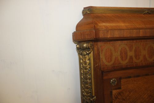 ABSOLUTELY FABULOUS QUALITY MAHOGANY AND ORMOLU MOUNTED BED KING SIZE - ADDITIONAL PHOTO 4