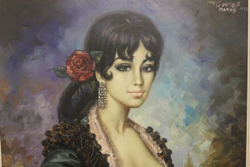 BEAUTIFUL PORTRAIT OIL PICTURE - ADDITIONAL PHOTO 1