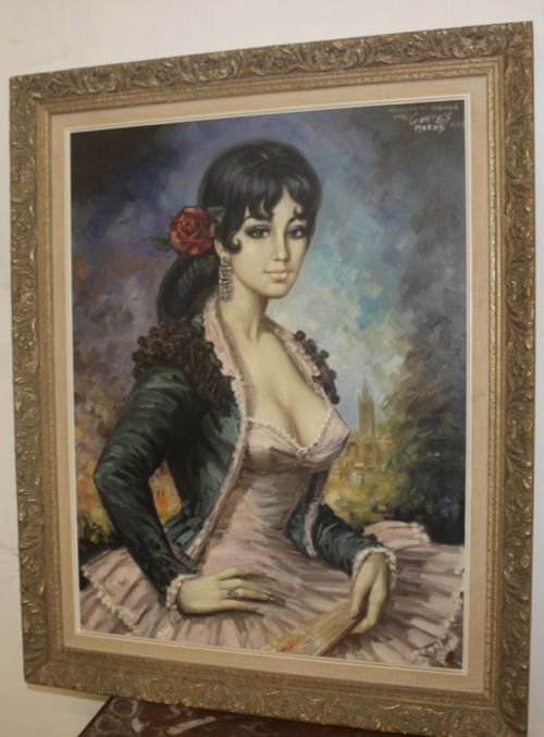 BEAUTIFUL PORTRAIT OIL PICTURE - ADDITIONAL PHOTO 2