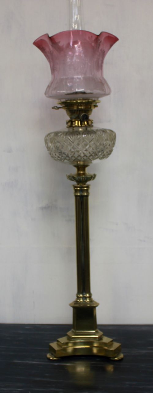 oil lamp - CATEGORY: ANTIQUE LIGHTING - DATED 1870
