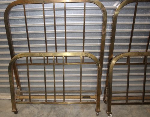 PAIR OF BRASS BEDS - ADDITIONAL PHOTO 1