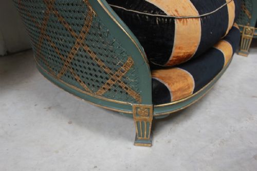 A PAIR OF LARGE ARMCHAIRS - ADDITIONAL PHOTO 2