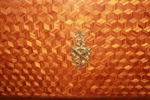 BRASS AND SATINWOOD BED - ADDITIONAL PHOTO 2