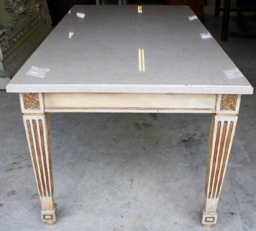 marble top dinning table - CATEGORY: ANTIQUE TABLES - DATED 1920