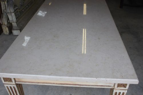 MARBLE TOP DINNING TABLE - ADDITIONAL PHOTO 2
