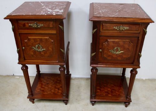 pair of night stands - CATEGORY: ANTIQUE CABINETS - DATED 19TH CENTURY