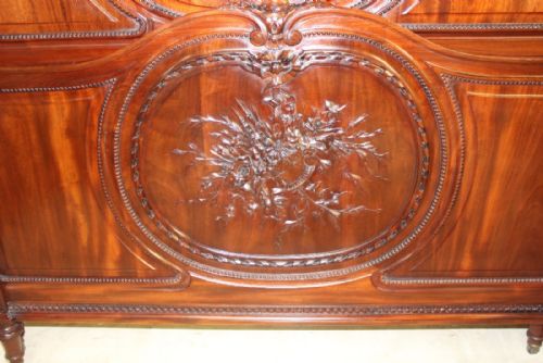FRENCH MAHOGANY KING SIZE BED - ADDITIONAL PHOTO 1