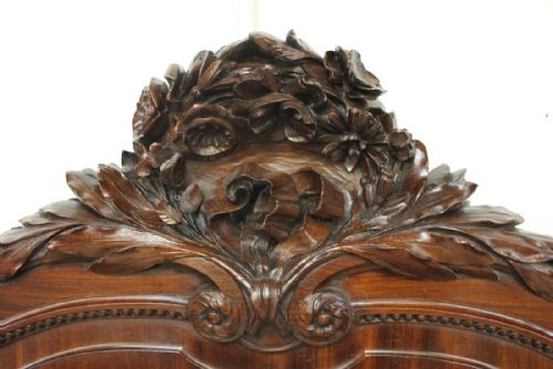 FRENCH MAHOGANY KING SIZE BED - ADDITIONAL PHOTO 2