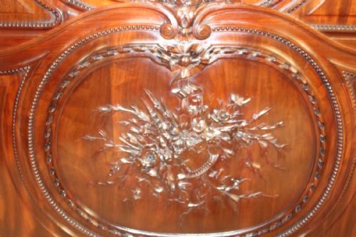 FRENCH MAHOGANY KING SIZE BED - ADDITIONAL PHOTO 5
