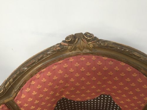 A PAIR OF FRENCH GILT WOOD ARMCHAIRS - ADDITIONAL PHOTO 2