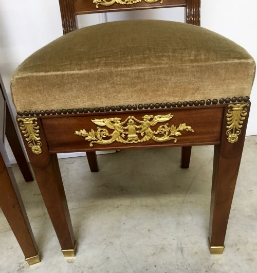 FINE PAIR OF EMPIRE SINGLE CHAIRS - ADDITIONAL PHOTO 4