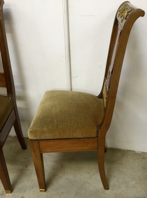FINE PAIR OF EMPIRE SINGLE CHAIRS - ADDITIONAL PHOTO 5