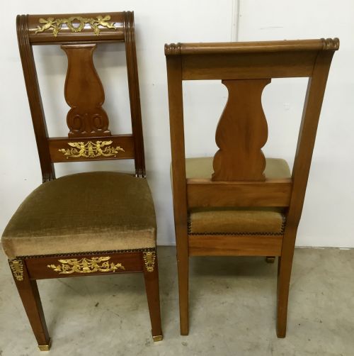 FINE PAIR OF EMPIRE SINGLE CHAIRS - ADDITIONAL PHOTO 6