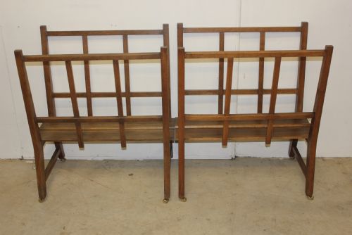 A PAIR OF FOLIO STANDS MAGAZINE STANDS - ADDITIONAL PHOTO 2