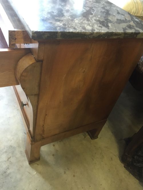 WALNUT COMMODE CHEST OF DRAWERS - ADDITIONAL PHOTO 4