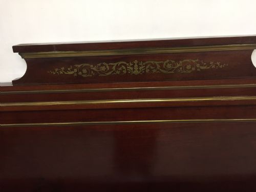 KING SIZE MAHOGANY AND BRASS BED - ADDITIONAL PHOTO 1