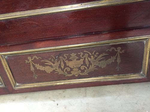 KING SIZE MAHOGANY AND BRASS BED - ADDITIONAL PHOTO 4